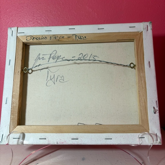 Tyra Banks * Original Stencil Painting by Jessica Pope Art Pink Supermodel OOAK - Picture 4 of 4